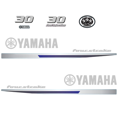 Yamaha 4-Stroke 30hp EFI Outboard Motor Cowling Cover Sticker - Image 3 - XRmarine
