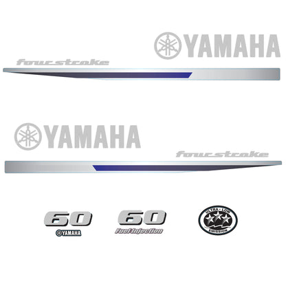 Yamaha 4-Stroke 60hp EFI Outboard Motor Cowling Cover Sticker - Image 1 - XRmarine