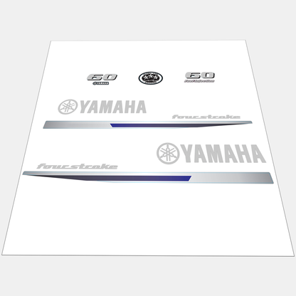 Yamaha 4-Stroke 60hp EFI Outboard Motor Cowling Cover Sticker - Image 2 - XRmarine