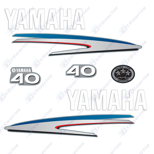 Yamaha 4-Stroke 40hp Outboard Motor Cowling Cover Sticker - Image 2 - XRmarine