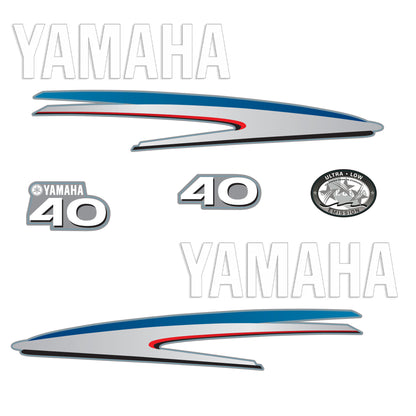 Yamaha 4-Stroke 40hp Outboard Motor Cowling Cover Sticker - Image 3 - XRmarine