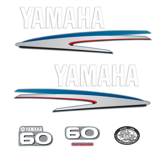 Yamaha 4-Stroke 60hp EFI Outboard Motor Cowling Cover Sticker - Image 2 - XRmarine