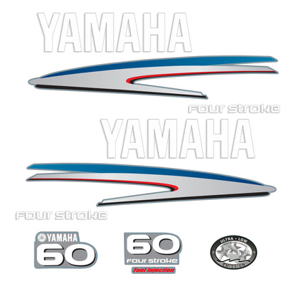 Yamaha 4-Stroke 60hp EFI Outboard Motor Cowling Cover Sticker - Image 2 - XRmarine