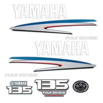 Yamaha 4-Stroke 135hp EFI Outboard Motor Cowling Cover Sticker - Image 2 - XRmarine