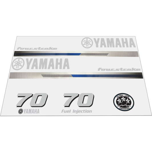 Yamaha 4-Stroke 70hp EFI Outboard Motor Cowling Cover Sticker - Image 1 - XRmarine