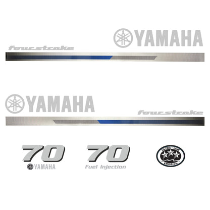 Yamaha 4-Stroke 70hp EFI Outboard Motor Cowling Cover Sticker - Image 2 - XRmarine