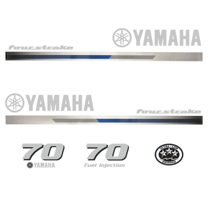 Yamaha 4-Stroke 70hp EFI Outboard Motor Cowling Cover Sticker - Image 3 - XRmarine