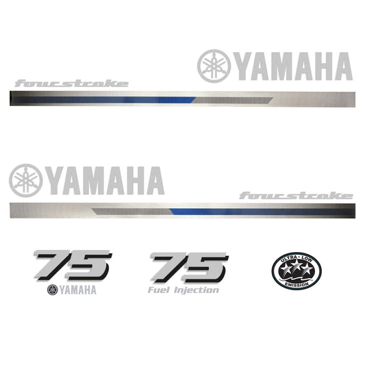 Yamaha 4-Stroke 75hp EFI Outboard Motor Cowling Cover Sticker - Image 2 - XRmarine
