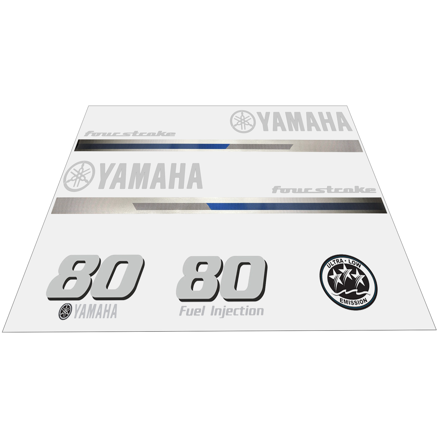 Yamaha 4-Stroke 80hp EFI Outboard Motor Cowling Cover Sticker - Image 2 - XRmarine