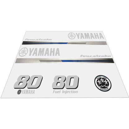 Yamaha 4-Stroke 80hp EFI Outboard Motor Cowling Cover Sticker - Image 2 - XRmarine