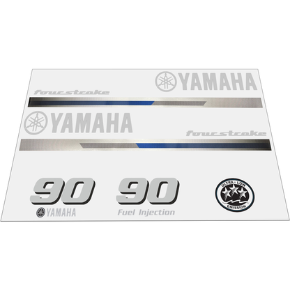 Yamaha 4-Stroke 90hp EFI Outboard Motor Cowling Cover Sticker - Image 1 - XRmarine