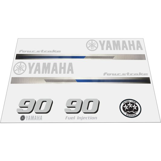 Yamaha 4-Stroke 90hp EFI Outboard Motor Cowling Cover Sticker - Image 1 - XRmarine