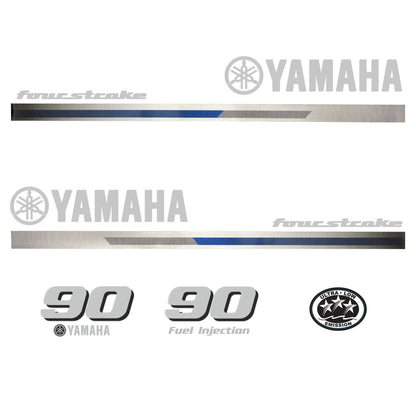Yamaha 4-Stroke 90hp EFI Outboard Motor Cowling Cover Sticker - Image 2 - XRmarine