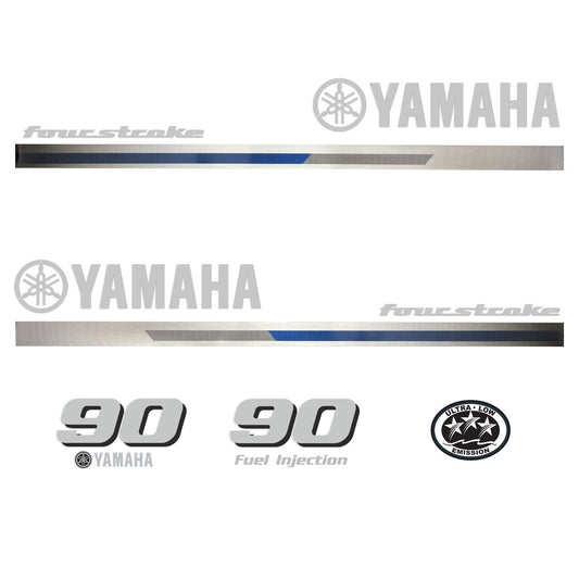 Yamaha 4-Stroke 90hp EFI Outboard Motor Cowling Cover Sticker - Image 2 - XRmarine