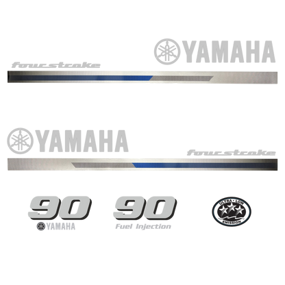 Yamaha 4-Stroke 90hp EFI Outboard Motor Cowling Cover Sticker - Image 3 - XRmarine