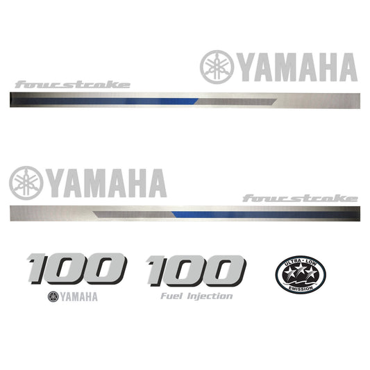 Yamaha 4-Stroke 100hp EFI Outboard Motor Cowling Cover Sticker - Image 2 - XRmarine