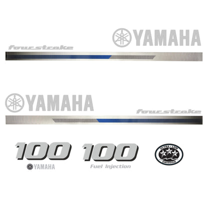 Yamaha 4-Stroke 100hp EFI Outboard Motor Cowling Cover Sticker - Image 2 - XRmarine