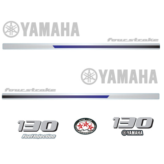 Yamaha 4-Stroke 130hp EFI Outboard Motor Cowling Cover Sticker - Image 2 - XRmarine