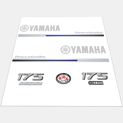 Yamaha 4-Stroke 175hp EFI Outboard Motor Cowling Cover Sticker - Image 1 - XRmarine