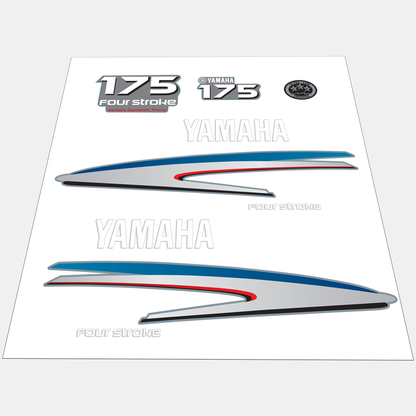 Yamaha 4-Stroke 175hp VCT Outboard Motor Cowling Cover Sticker - Image 1 - XRmarine