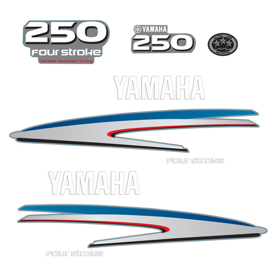 Yamaha 4-Stroke 250hp VCT Outboard Motor Cowling Cover Sticker - Image 2 - XRmarine