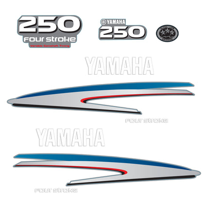 Yamaha 4-Stroke 250hp VCT Outboard Motor Cowling Cover Sticker - Image 2 - XRmarine