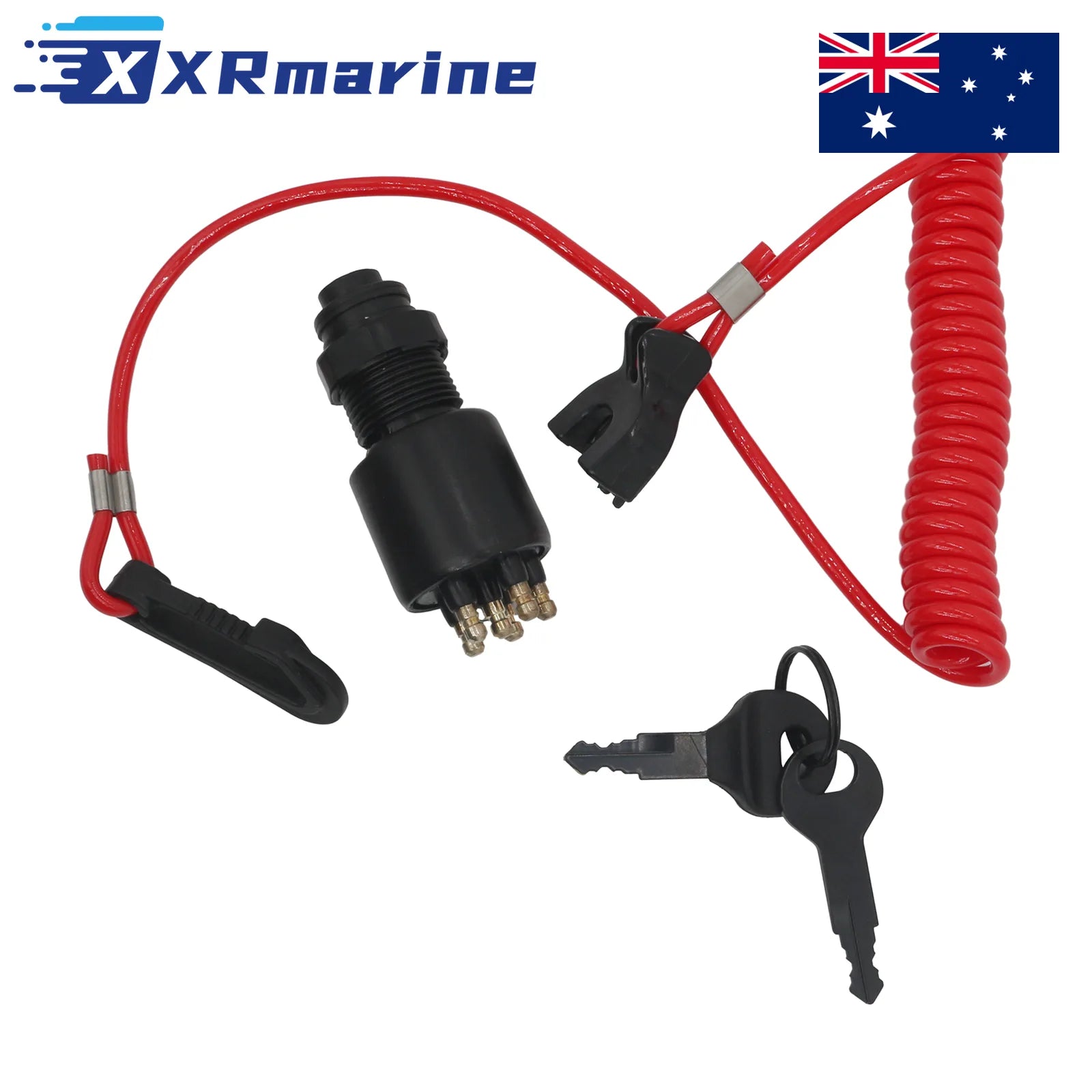 Ignition Switch with Key For OMC Johnson Evinrude Boat Outboard Motor 5005801 — Australia Local Warehouse