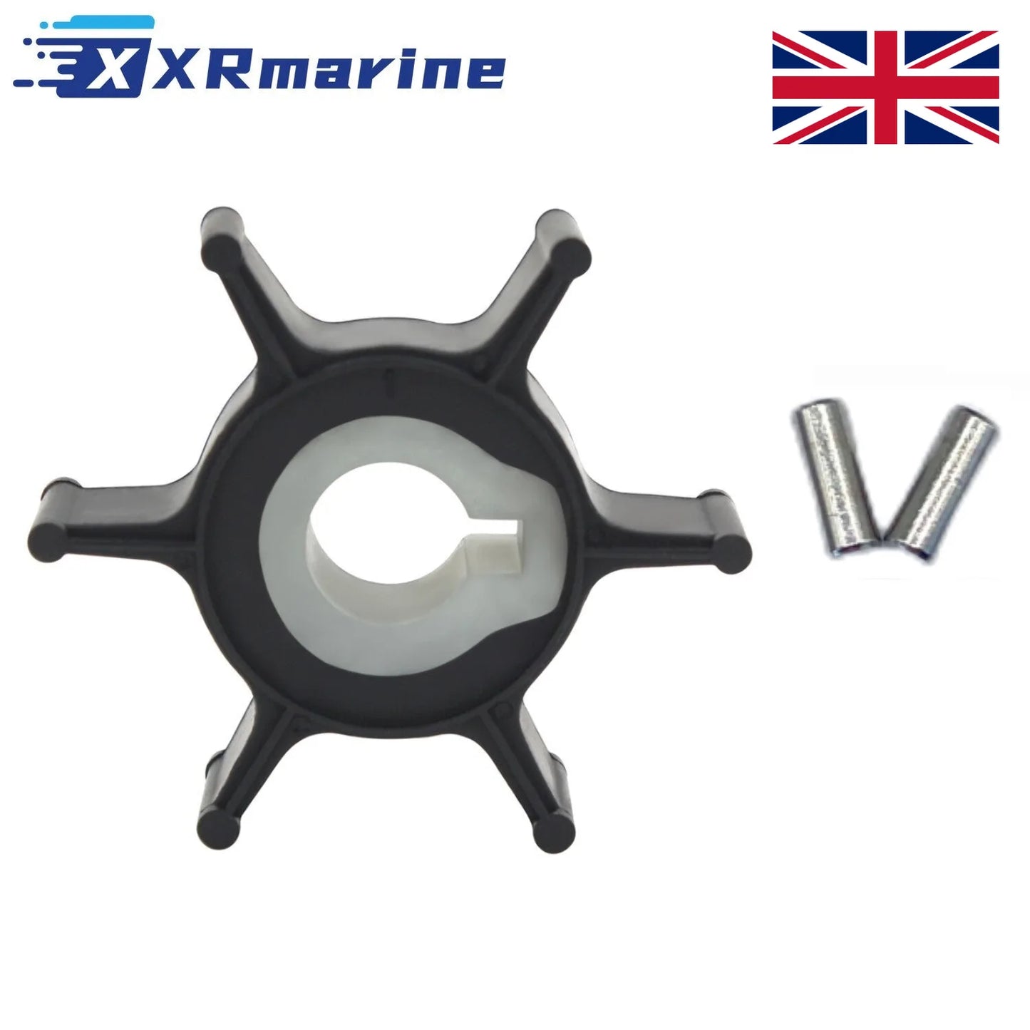 Water Pump Impeller With Key For Yamaha 2A 2B 2 Stroke Outboard 646-44352-00 — United Kingdom Local Warehouse